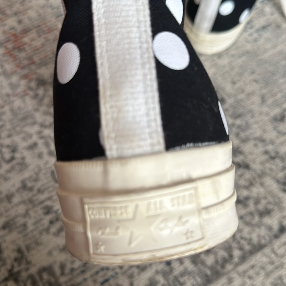 Come Des Garçons Play XConverse collaboration sneakers men’s size 10 , w… - Picture 9 of 10